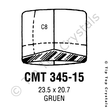 GS CMT345-15 Watch Crystal