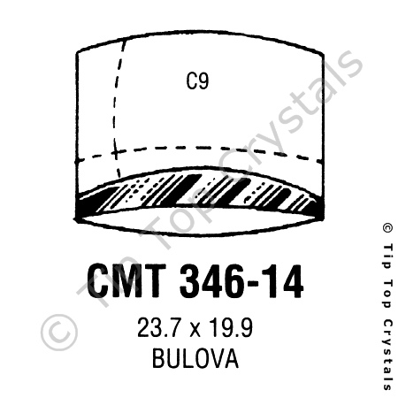 GS CMT346-14 Watch Crystal