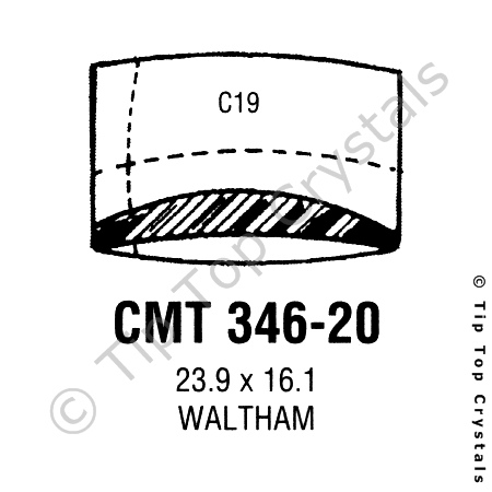 GS CMT346-20 Watch Crystal