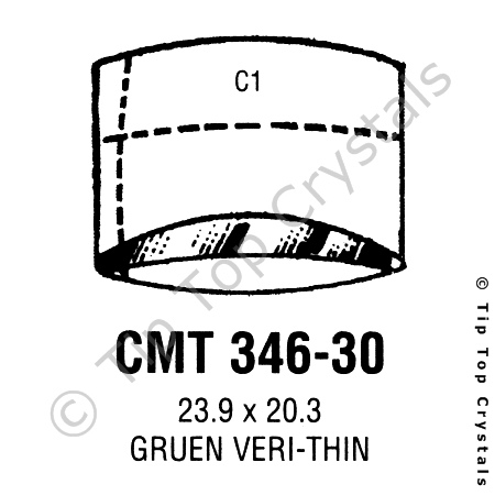 GS CMT346-30 Watch Crystal