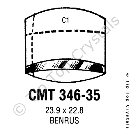 GS CMT346-35 Watch Crystal