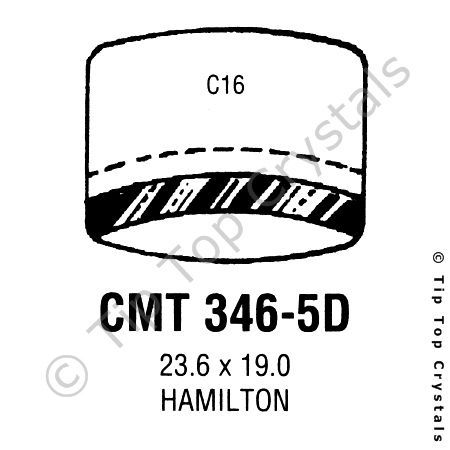 GS CMT346-5D Watch Crystal