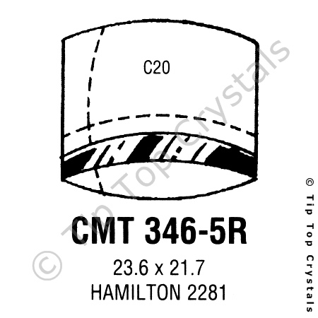 GS CMT346-5R Watch Crystal