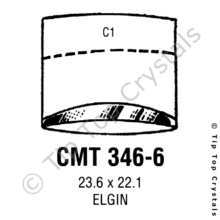 GS CMT346-6 Watch Crystal