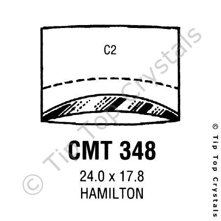 GS CMT348 Watch Crystal