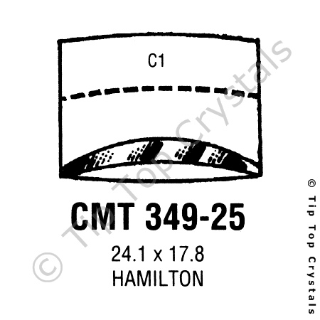 GS CMT349-25 Watch Crystal