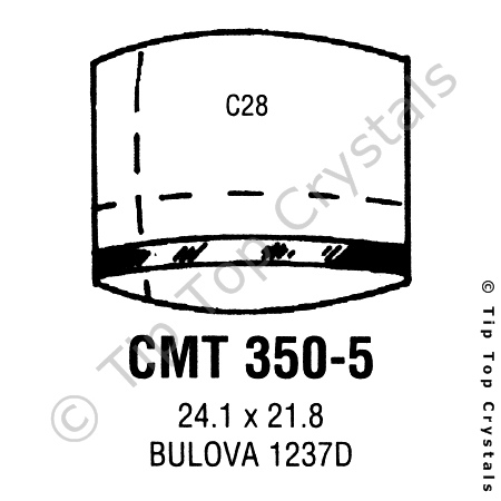 GS CMT350-5 Watch Crystal