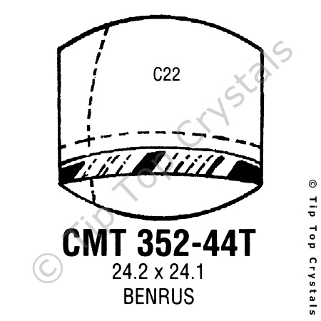 GS CMT352-44T Watch Crystal