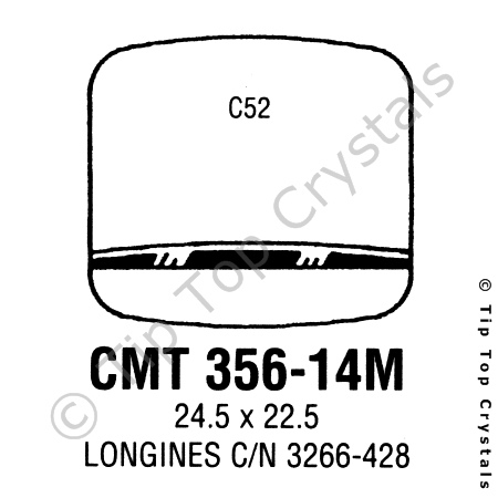 GS CMT356-14M Watch Crystal