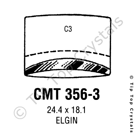 GS CMT356-3 Watch Crystal