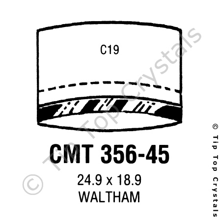 GS CMT356-45 Watch Crystal