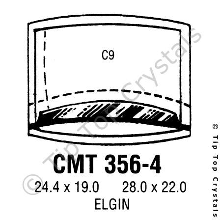 GS CMT356-4 Watch Crystal