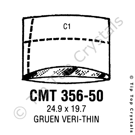 GS CMT356-50 Watch Crystal