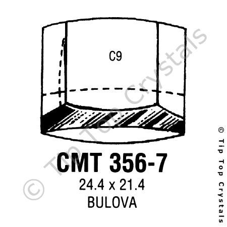 GS CMT356-7 Watch Crystal