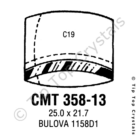 GS CMT358-13 Watch Crystal