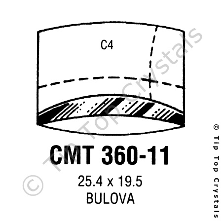 GS CMT360-11 Watch Crystal