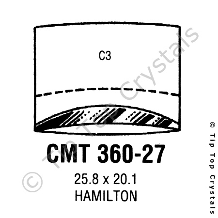 GS CMT360-27 Watch Crystal