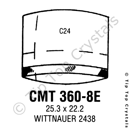 GS CMT360-8E Watch Crystal