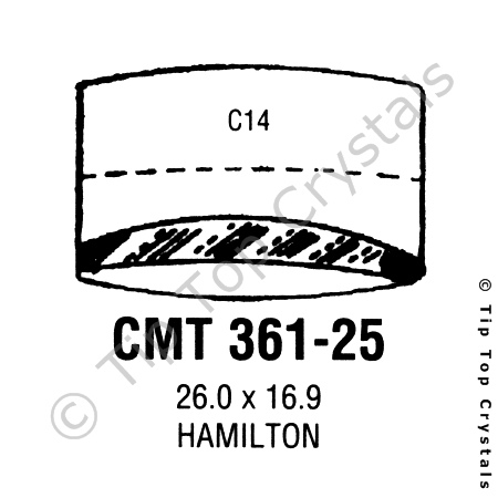 GS CMT361-25 Watch Crystal