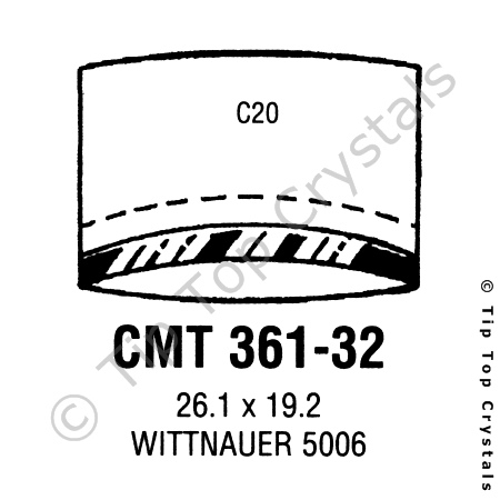 GS CMT361-32 Watch Crystal