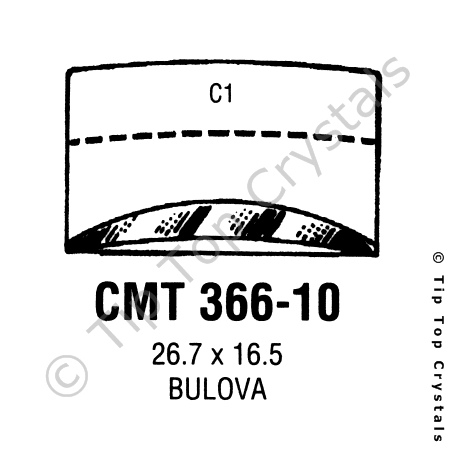 GS CMT366-10 Watch Crystal