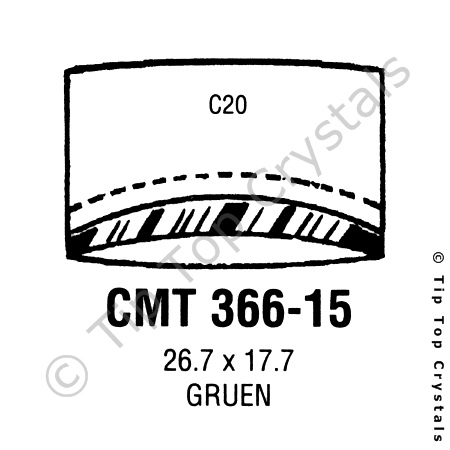 GS CMT366-15 Watch Crystal