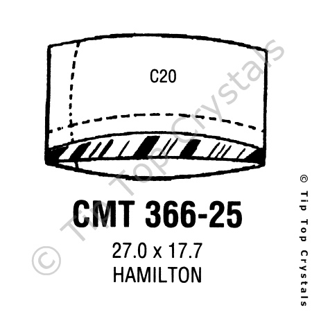 GS CMT366-25 Watch Crystal