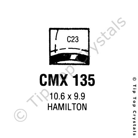 GS CMX135 Watch Crystal