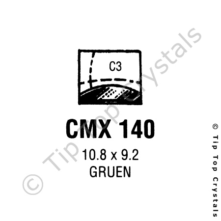 GS CMX140 Watch Crystal