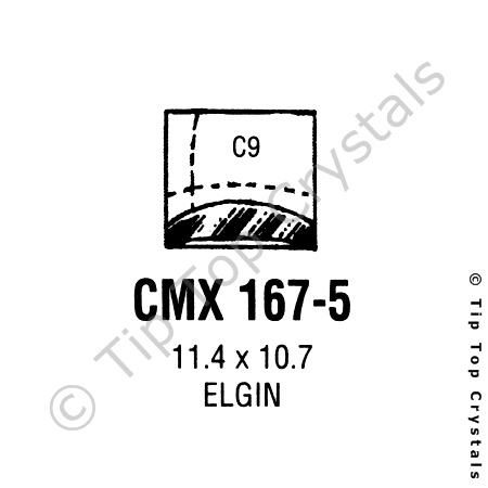 GS CMX167-5 Watch Crystal