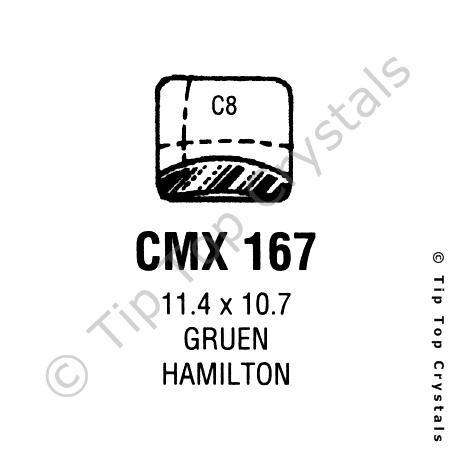 GS CMX167 Watch Crystal