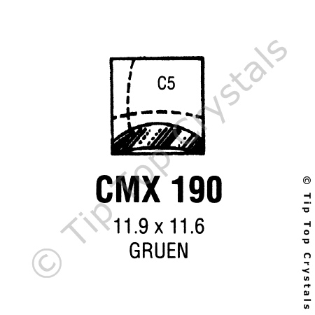 GS CMX190 Watch Crystal
