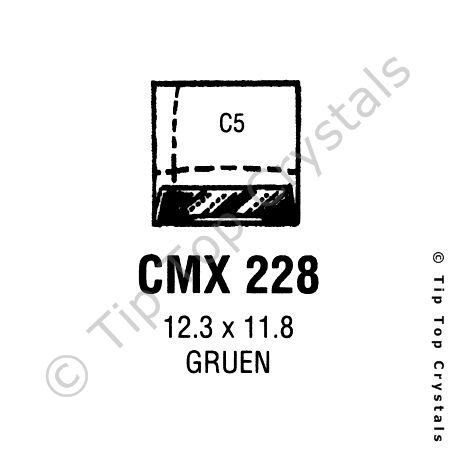 GS CMX228 Watch Crystal