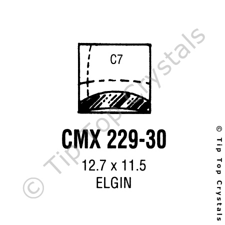 GS CMX229-30 Watch Crystal