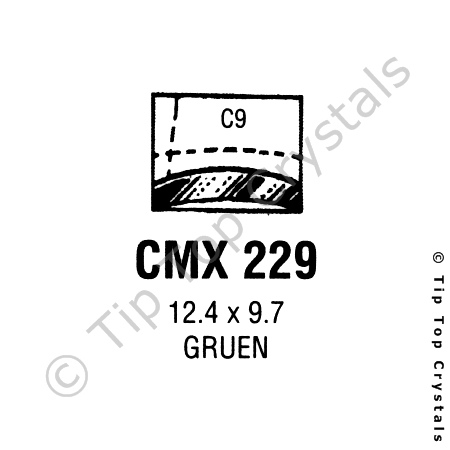 GS CMX229 Watch Crystal