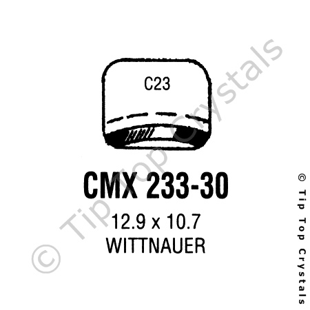 GS CMX233-30 Watch Crystal
