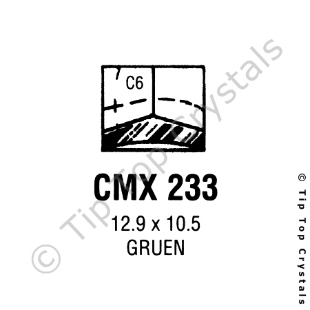 GS CMX233 Watch Crystal