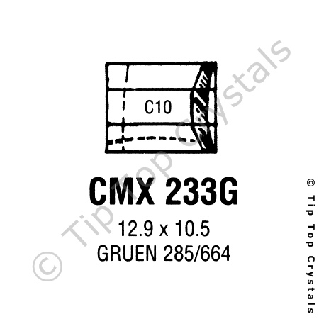 GS CMX233G Watch Crystal