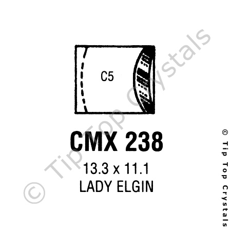 GS CMX238 Watch Crystal