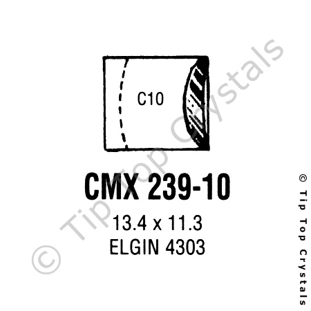 GS CMX239-10 Watch Crystal