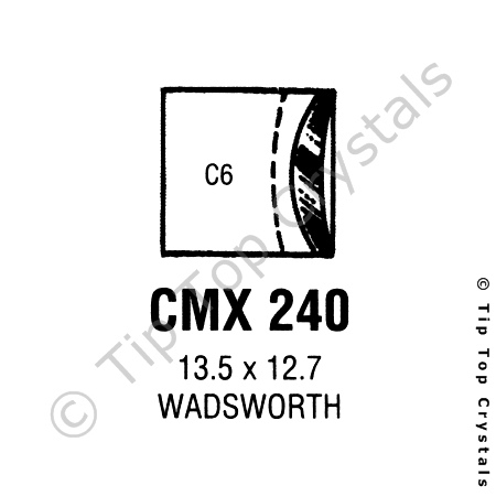 GS CMX240 Watch Crystal