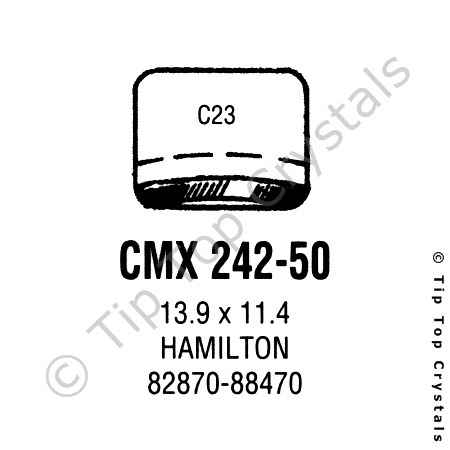 GS CMX242-50 Watch Crystal