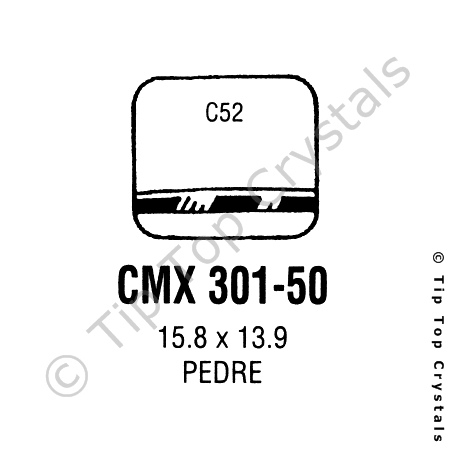 GS CMX301-50 Watch Crystal