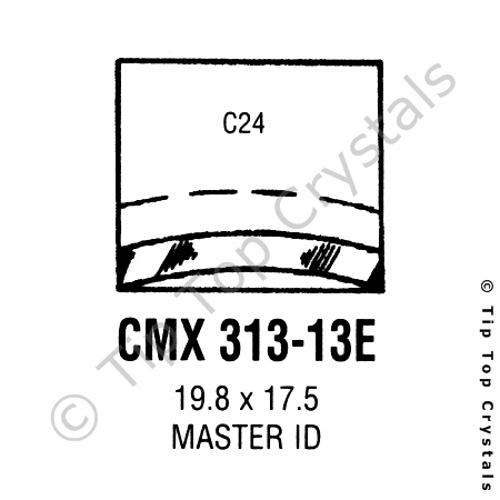 GS CMX313-13E Watch Crystal