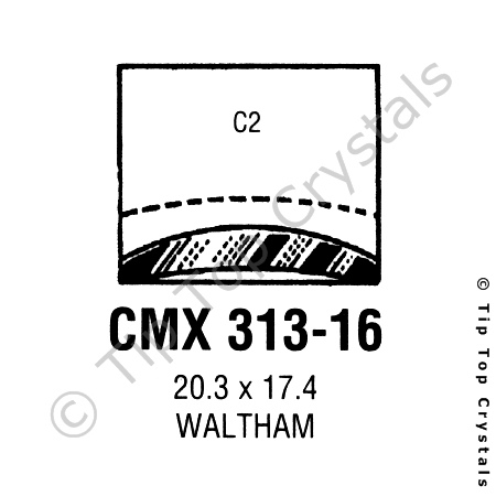 GS CMX313-16 Watch Crystal