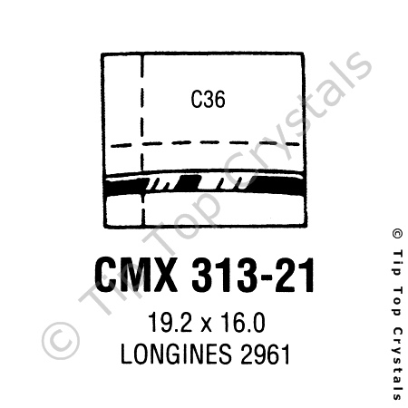 GS CMX313-21 Watch Crystal