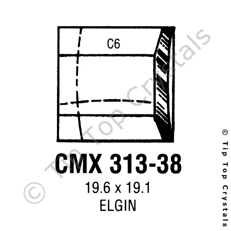 GS CMX313-38 Watch Crystal
