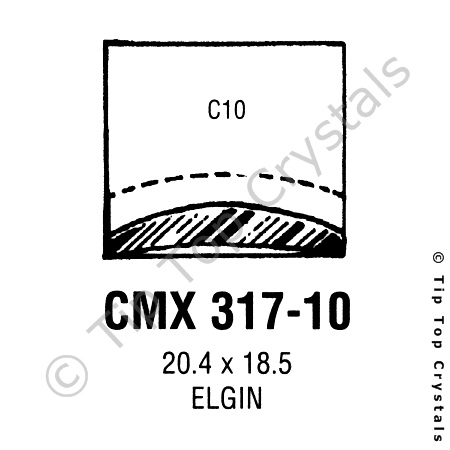 GS CMX317-10 Watch Crystal