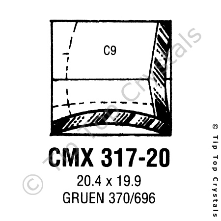 GS CMX317-20 Watch Crystal