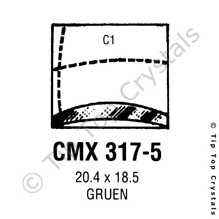 GS CMX317-5 Watch Crystal